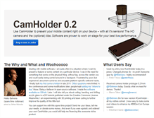 Tablet Screenshot of camholder.org